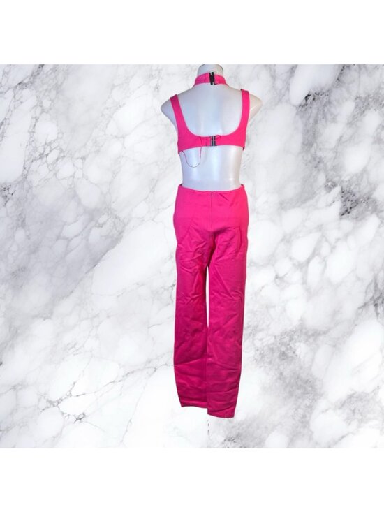 Superdown Luna Cut Out Jumpsuit - Hot Pink - Picture 8 of 11